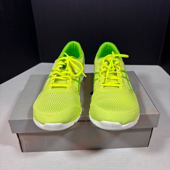 Asics 33-DFA 2 Running Shoe in sharp green/ jasmine green/flash NIB SIZE 12 - Picture 6 of 15
